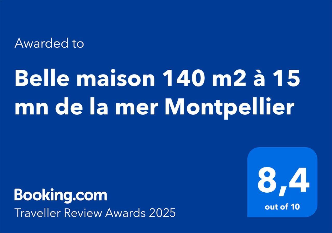 Belle Maison 140 M2 A 15 Mn De La Mer 10 Mn De Montpellier Teyran Экстерьер фото